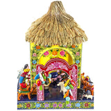 Nacimiento Temalacatzingo / Woodcarving Lacquer Mexican Folk Art Nativity