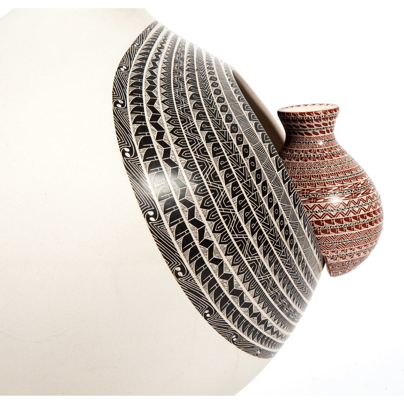Vasija Los Gemelos / Ceramics Mexican Folk Art Mata Ortiz