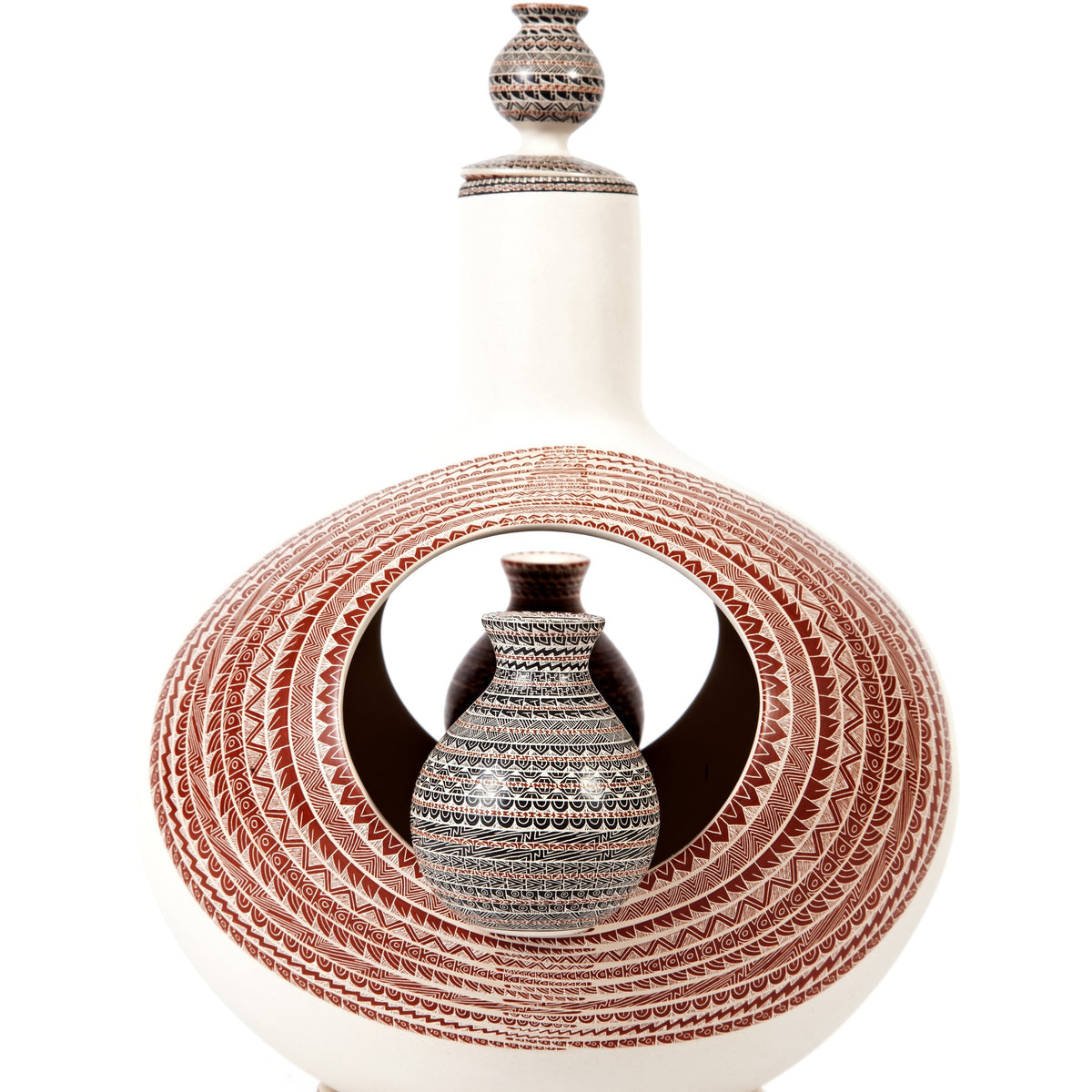 Vasija Los Gemelos / Ceramics Mexican Folk Art Mata Ortiz