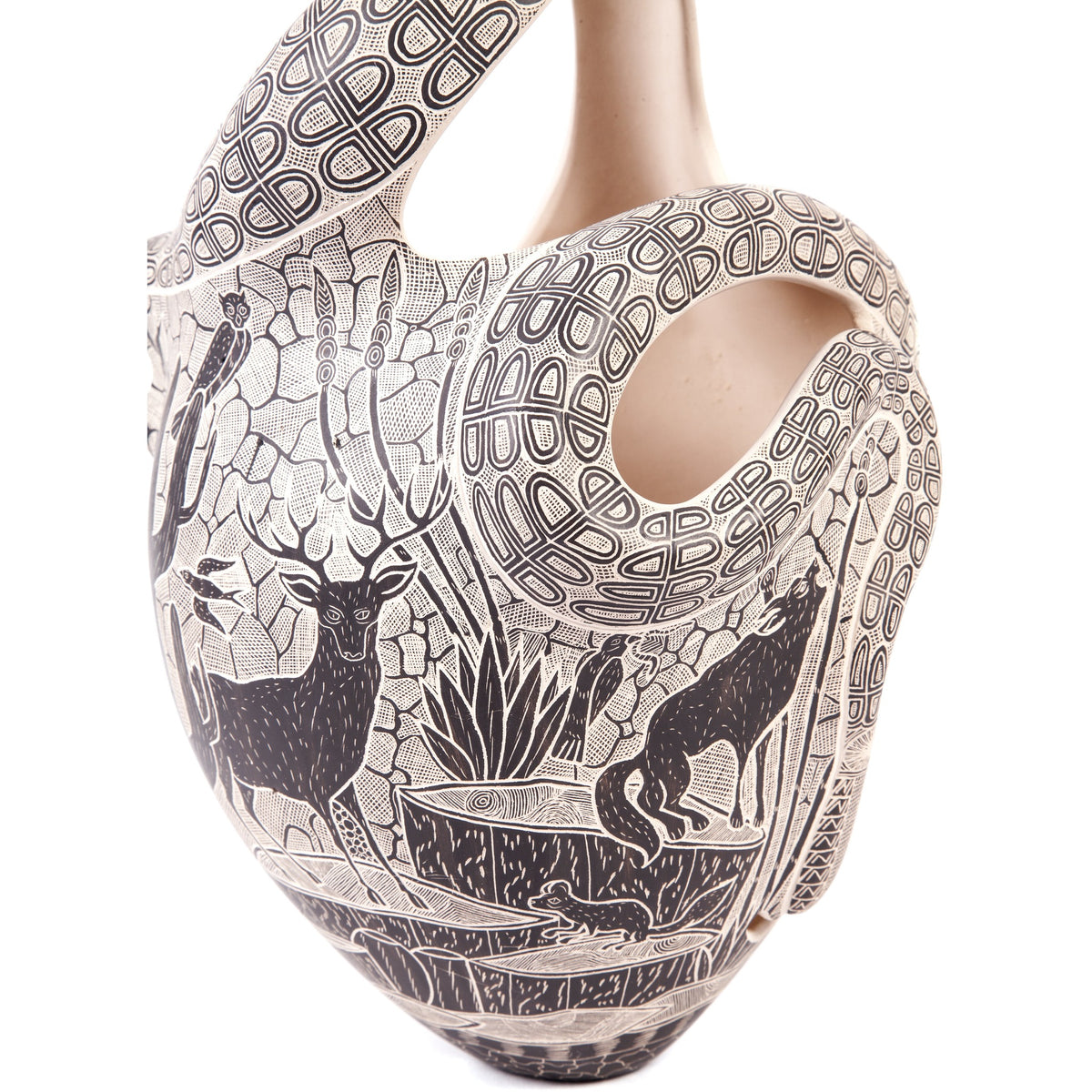 Vasija Serpiente / Ceramics Mexican Folk Art Mata Ortiz