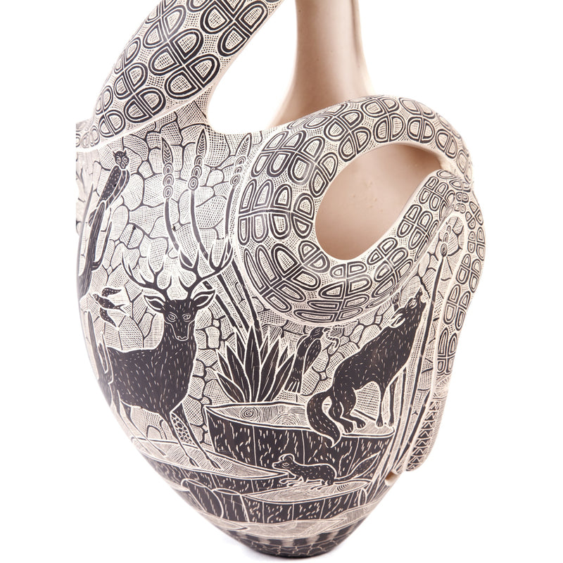 Vasija Serpiente / Ceramics Mexican Folk Art Mata Ortiz