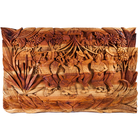 El Baile de las Cintas / Woodcarving Mexican Folk Art Sculpture