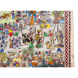 Independencia de Mexico / Amate Paper Mexican Folk Art Painting Frame