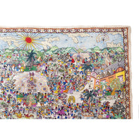 Fiesta en Xalitla / Amate Paper Mexican Folk Art Painting Frame