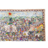 Fiesta en Xalitla / Amate Paper Mexican Folk Art Painting Frame