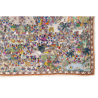 Fiesta en Xalitla / Amate Paper Mexican Folk Art Painting Frame