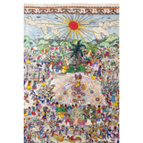 Fiesta en Xalitla / Amate Paper Mexican Folk Art Painting Frame
