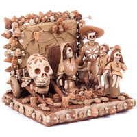 Altar de Muertos / Ceramics Mexican Folk Art Miniature