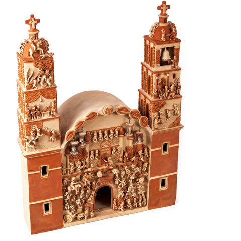 Iglesia Independencia de Mexico / Ceramics Mexican Folk Art Clay