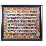 La Historia de Mexico / Mexican Folk Art Featherwork and Inlay Nacre Frame