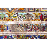 La Historia de Mexico / Mexican Folk Art Featherwork and Inlay Nacre Frame