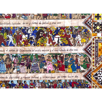 La Historia de Mexico / Mexican Folk Art Featherwork and Inlay Nacre Frame