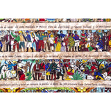 La Historia de Mexico / Mexican Folk Art Featherwork and Inlay Nacre Frame