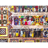 La Historia de Mexico / Mexican Folk Art Featherwork and Inlay Nacre Frame
