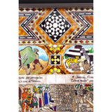 La Historia de Mexico / Mexican Folk Art Featherwork and Inlay Nacre Frame