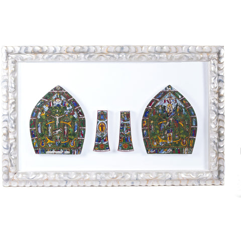 La Mitra / Mexican Folk Art Featherwork Frame