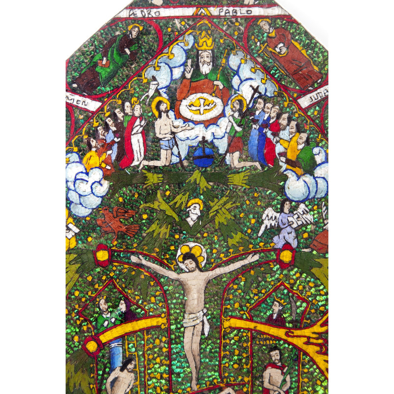La Mitra / Mexican Folk Art Featherwork Frame