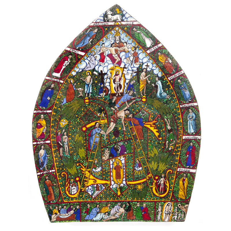 La Mitra / Mexican Folk Art Featherwork Frame