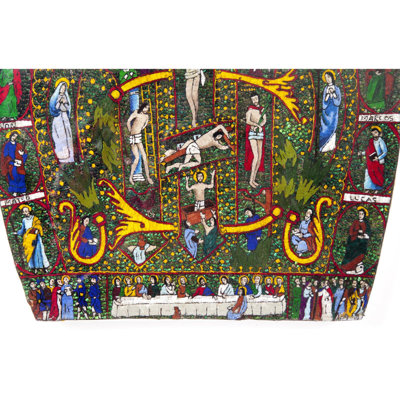 La Mitra / Mexican Folk Art Featherwork Frame