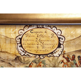La Conquista de Mexico / Mexican Folk Art Inlay Nacre Frame