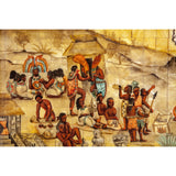 La Conquista de Mexico / Mexican Folk Art Inlay Nacre Frame