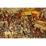 La Conquista de Mexico / Mexican Folk Art Inlay Nacre Frame
