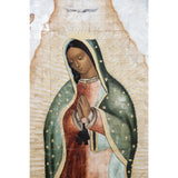 Virgen de Guadalupe Colonial en Concha / Mexican Folk Art Inlay Nacre Frame