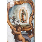 Virgen de Guadalupe Colonial en Concha / Mexican Folk Art Inlay Nacre Frame