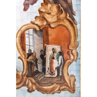 Virgen de Guadalupe Colonial en Concha / Mexican Folk Art Inlay Nacre Frame