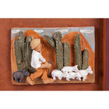 Historia de mi pueblo / Ceramics Mexican Folk Art Clay Frame