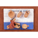 Historia de mi pueblo / Ceramics Mexican Folk Art Clay Frame