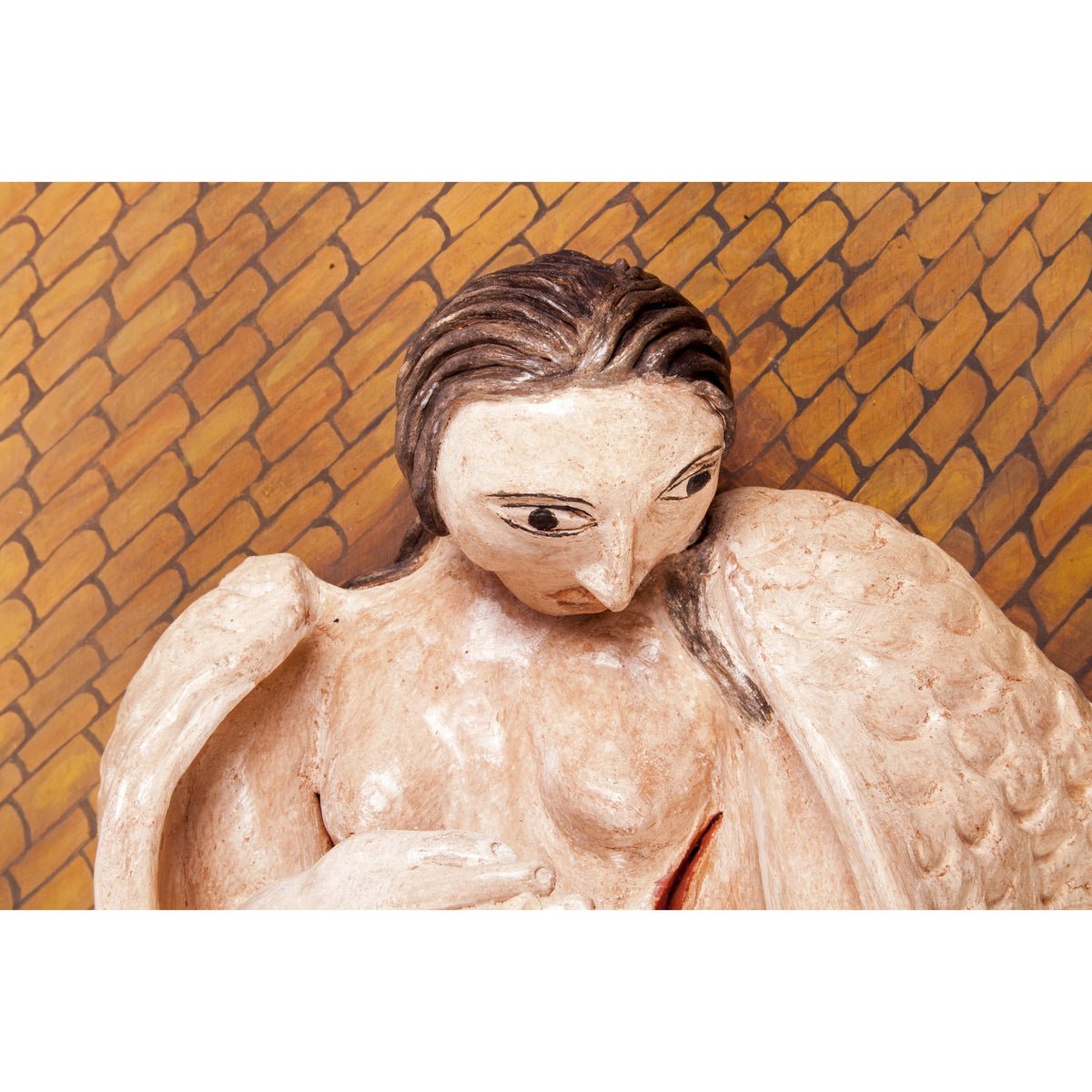 Angel Caido / Ceramics Mexican Folk Art Clay Frame
