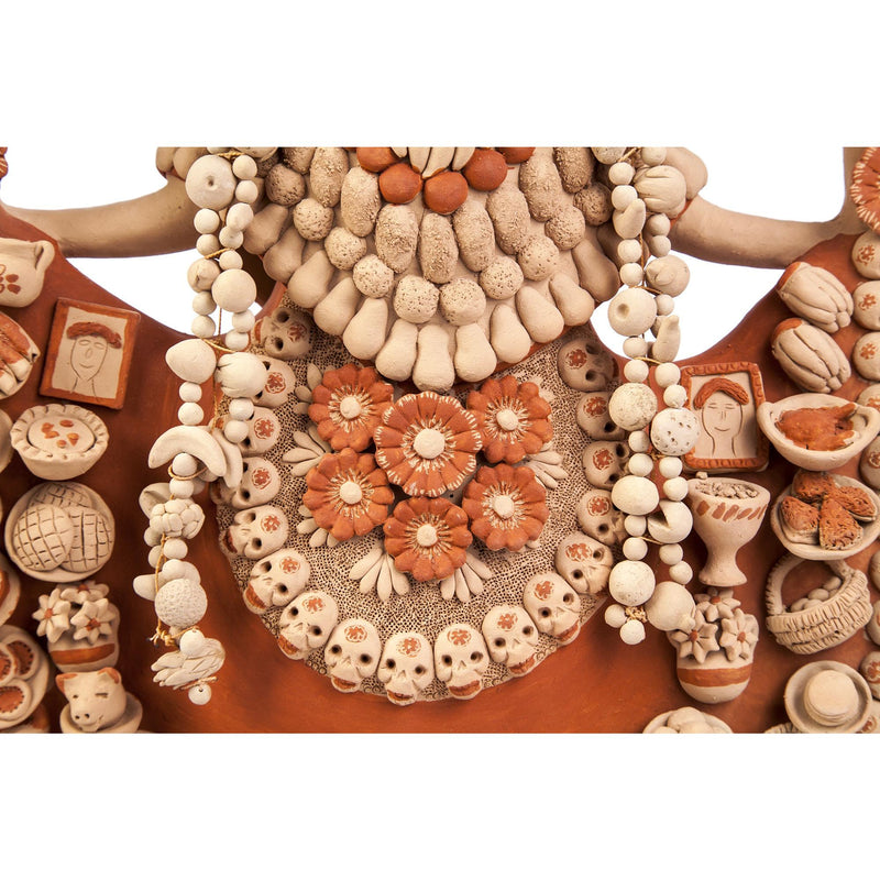 Catrina con Ofrenda de Muertos / Ceramics Mexican Folk Art Clay