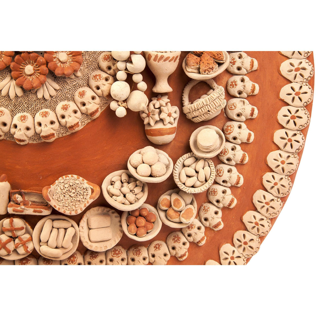 Catrina con Ofrenda de Muertos / Ceramics Mexican Folk Art Clay