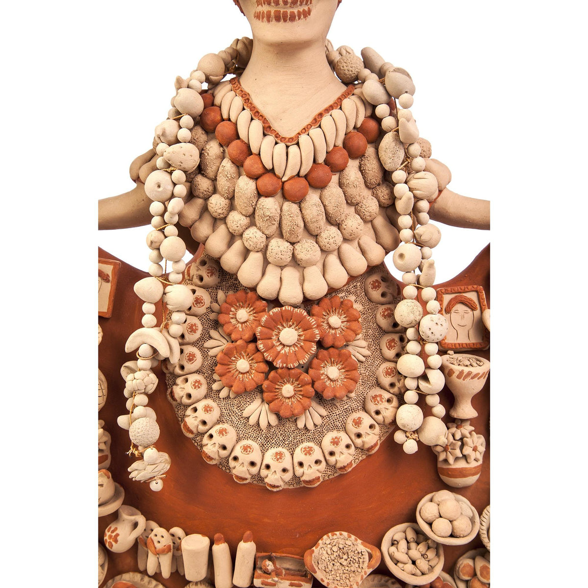 Catrina con Ofrenda de Muertos / Ceramics Mexican Folk Art Clay