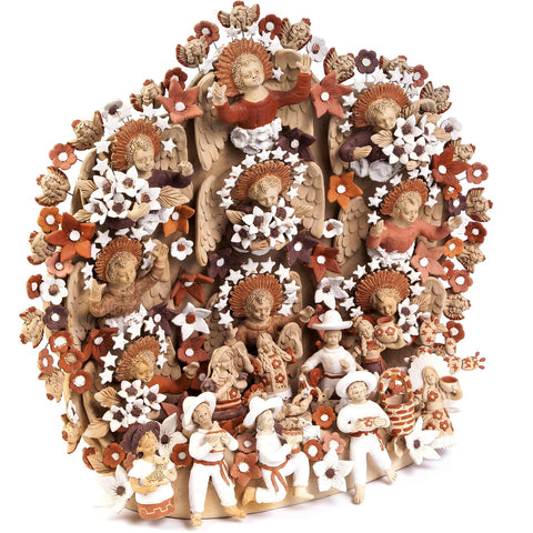 Nacimiento Tehuano / Ceramics Mexican Folk Art Clay Nativity