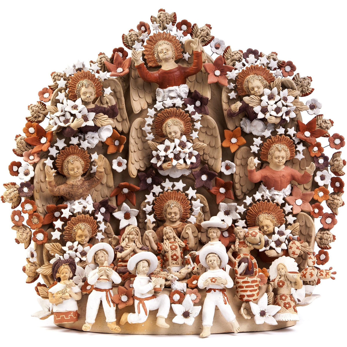 Nacimiento Tehuano / Ceramics Mexican Folk Art Clay Nativity