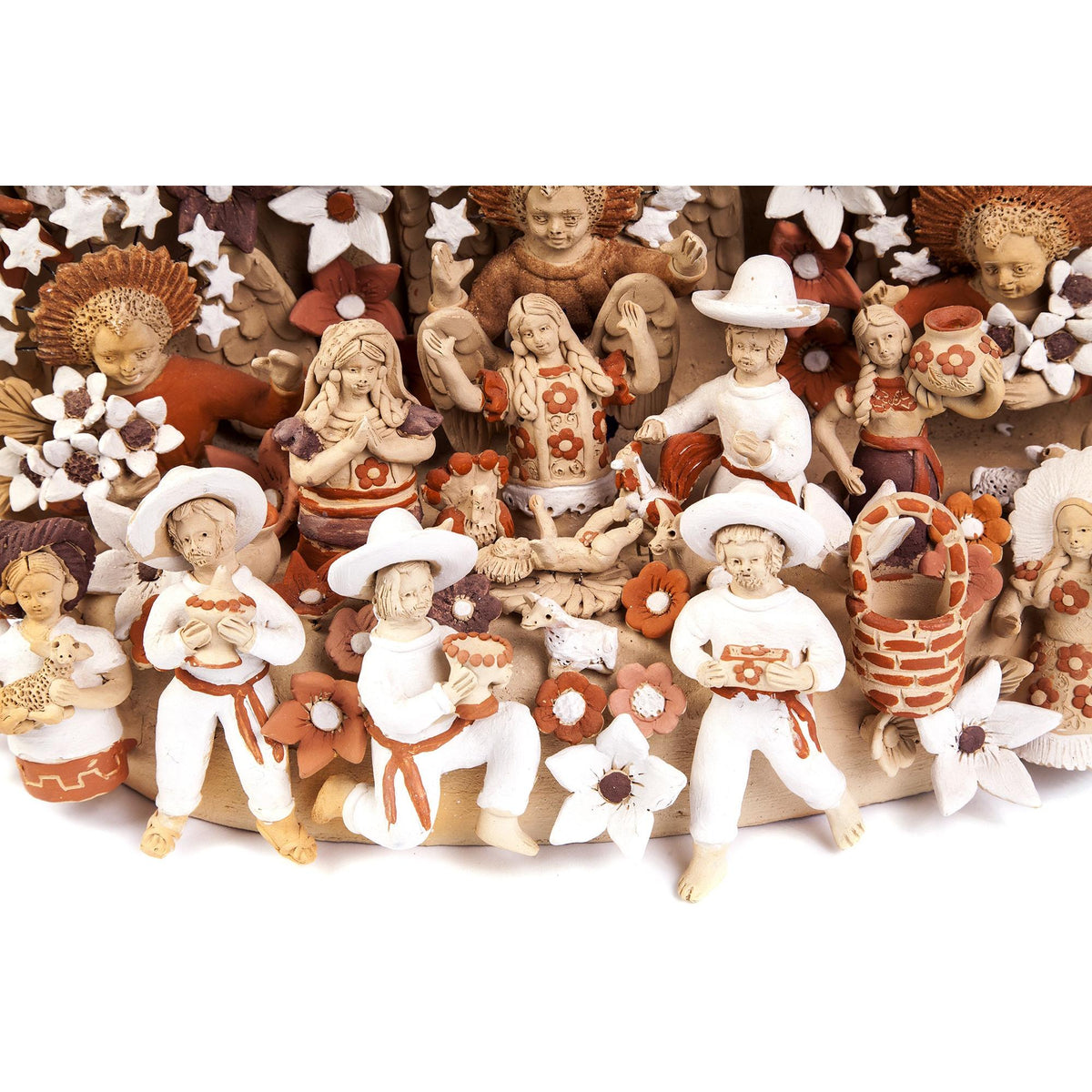 Nacimiento Tehuano / Ceramics Mexican Folk Art Clay Nativity