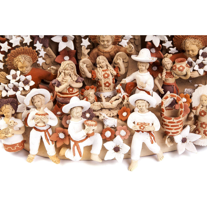 Nacimiento Tehuano / Ceramics Mexican Folk Art Clay Nativity