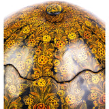 Costurero Dorado en Ocre / Lacquer Mexican Folk Art