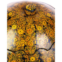 Costurero Dorado en Ocre / Lacquer Mexican Folk Art