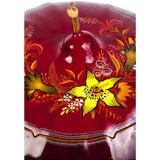 Costurero Vino / Lacquer Mexican Folk Art