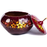 Costurero Vino / Lacquer Mexican Folk Art