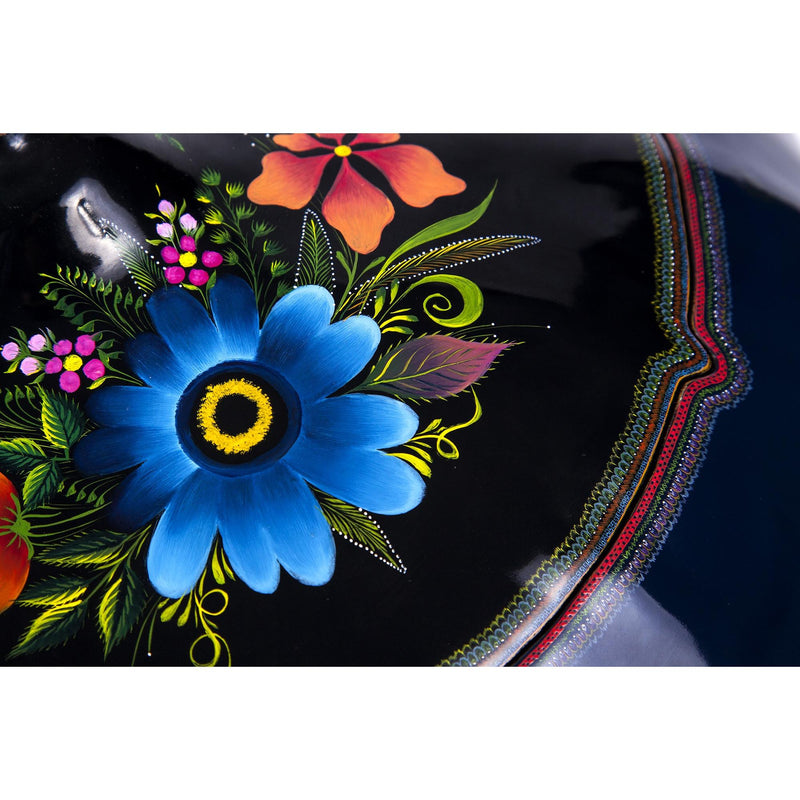 Costurero Azul / Lacquer Mexican Folk Art