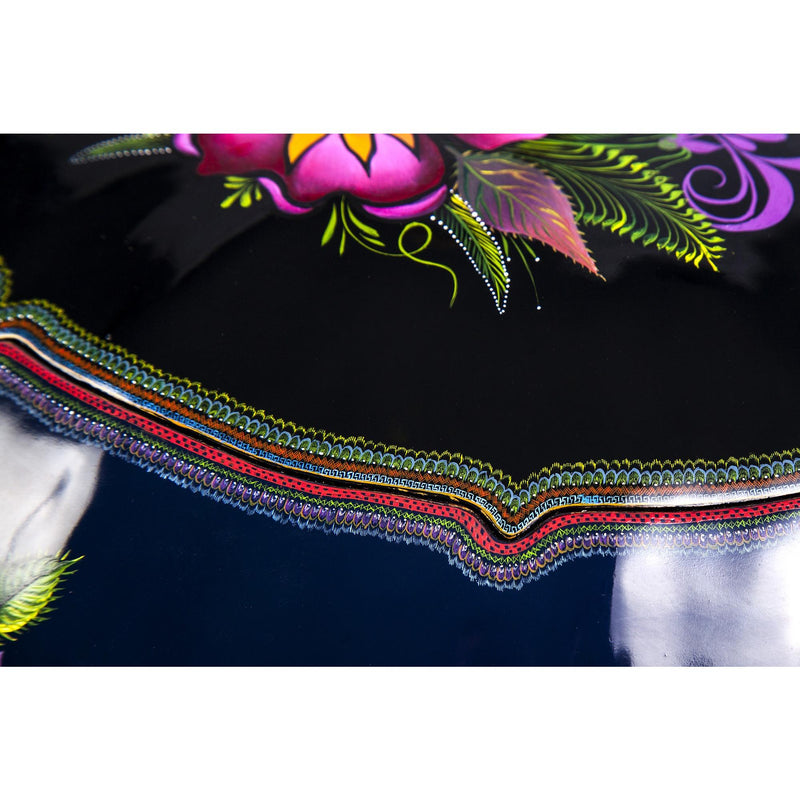 Costurero Azul / Lacquer Mexican Folk Art