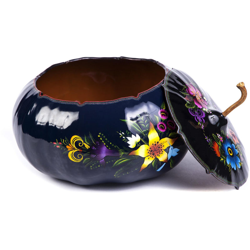 Costurero Azul / Lacquer Mexican Folk Art