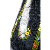 Costurero negro rayado / Lacquer Mexican Folk Art