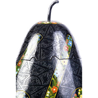 Costurero negro rayado / Lacquer Mexican Folk Art
