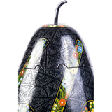 Costurero negro rayado / Lacquer Mexican Folk Art