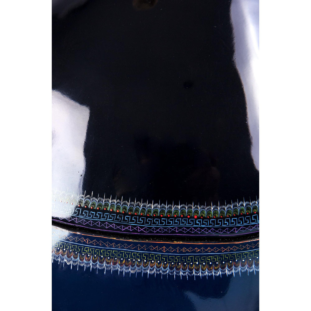 Costurero con Tapa Azul / Lacquer Mexican Folk Art